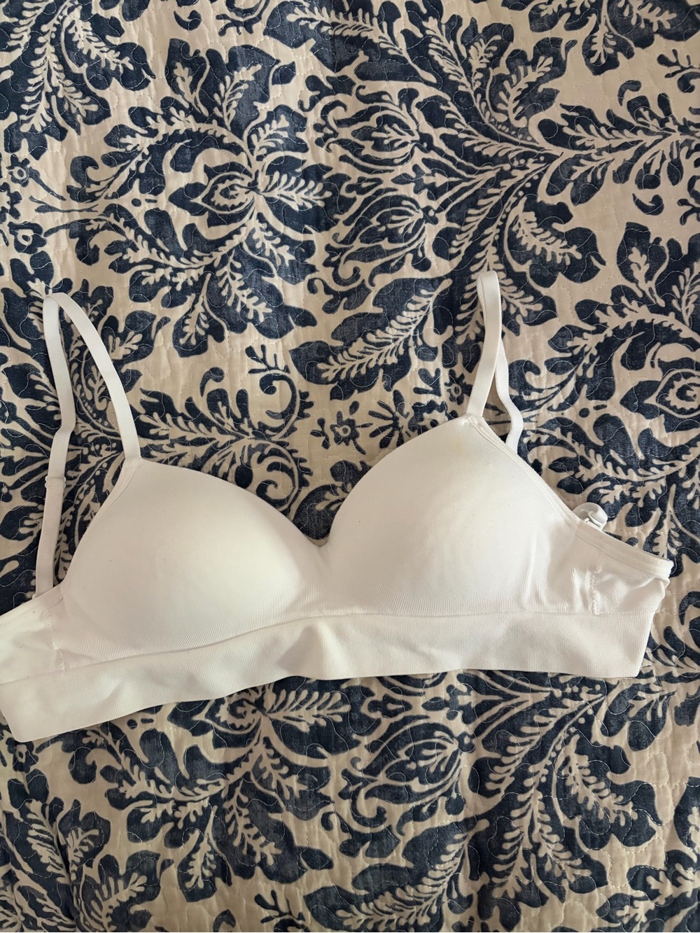No Boundaries White Seamless Wireless Bra